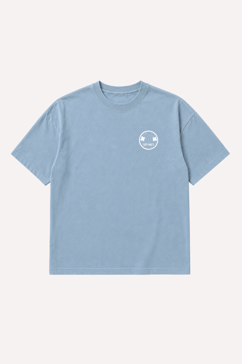 Doodle Blue OVERSIZE Tee - Cloud Blue