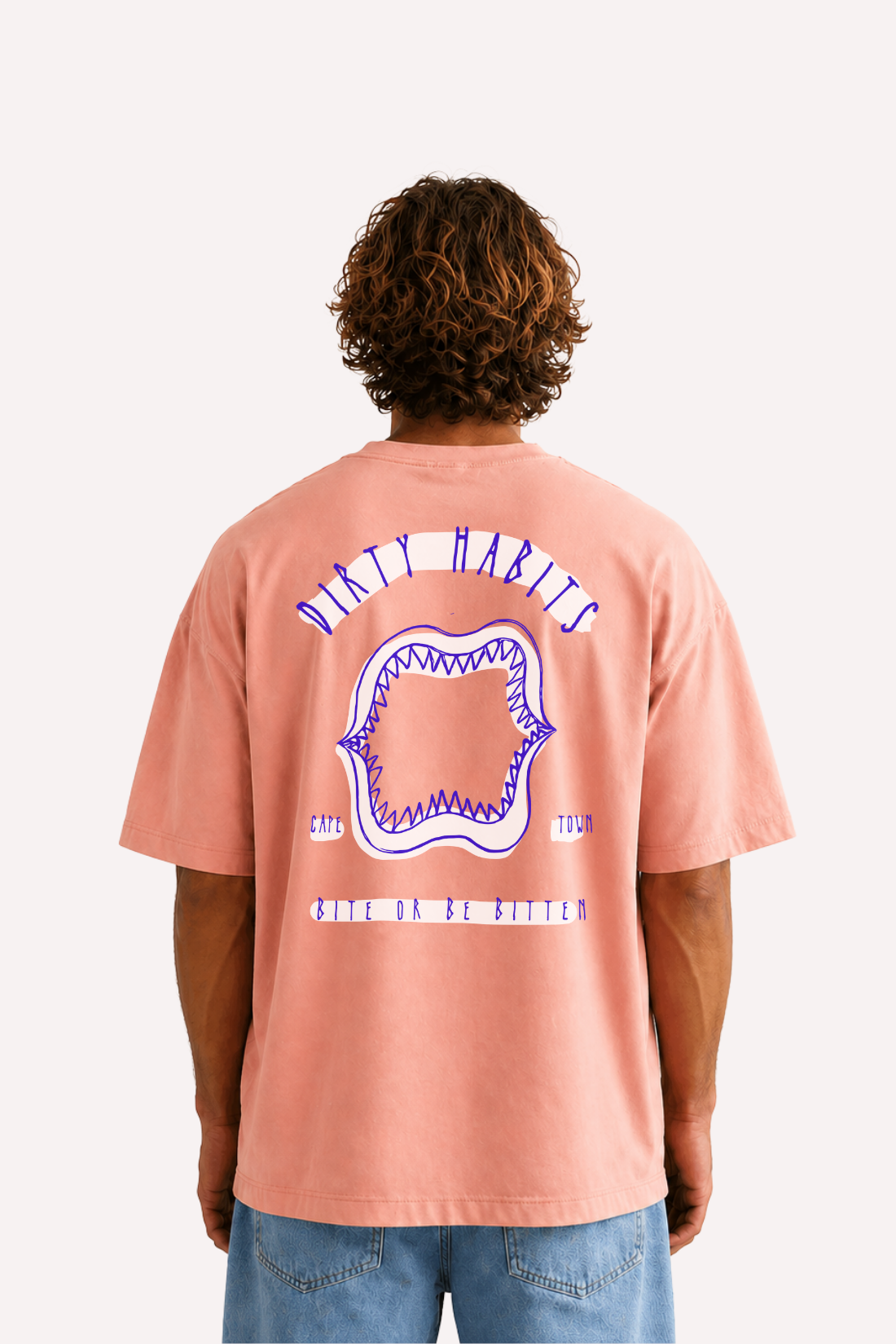Jaws OVERSIZE Tee - Apricot Pigment