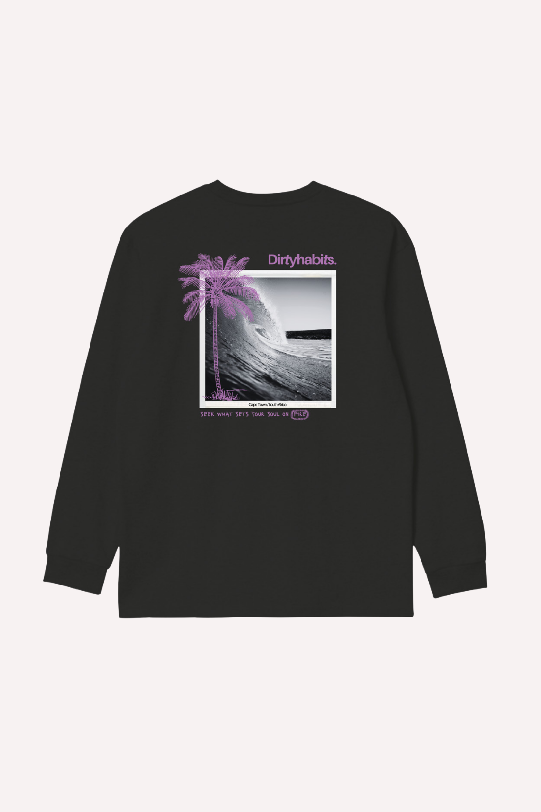 Polar LS Tee - Washed Black